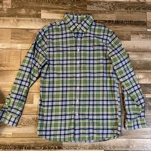 Vineyard Vines Boys Flannel Whale Shirt